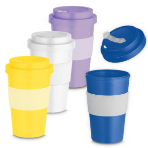 Copo RPET 400ml com tampa rosqueável personalizado