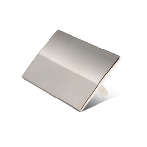 Placa em inox 6x4cm para mochila personalizada