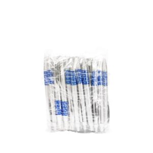 Pacote com 50 canetas plásticas com clip metal