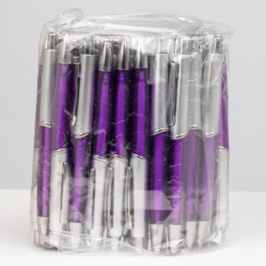 Pacote com 50 canetas plásticas clique personalizado
