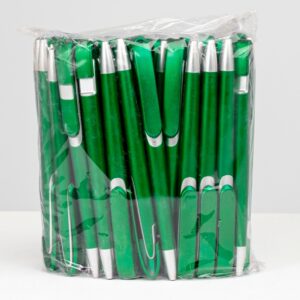 Pacote com 50 canetas plásticas personalizado