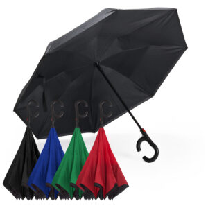 Guarda chuva automático com cabo em C personalizado