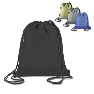Sacola mochila em poliéster 210D e PU personalizada