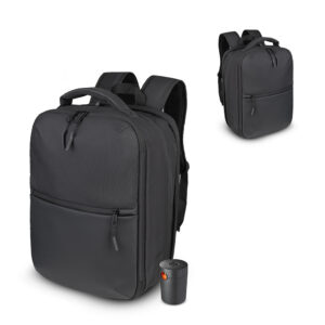 Mochila premium com compartimento a vácuo e expansor personalizada