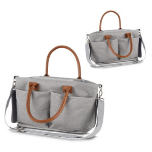 Bolsa multifuncional em poliéster 300D 5 compartimentos personalizada