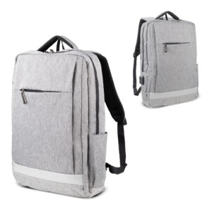 Mochila para notebook em poliéster 600D com USB e P2 personalizada