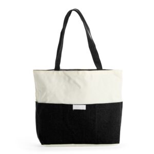 Sacola em lona com bolso frontal personalizada