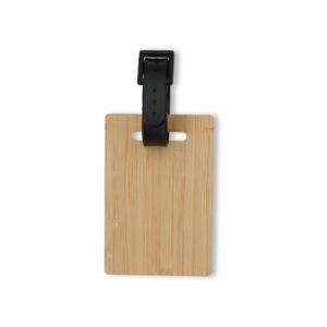 Tag de bagagem em bambu personalizada