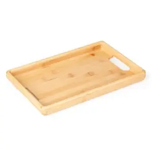 Bandeja em bambu para servir 32x22cm personalizada
