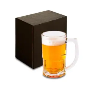 Caneca de vidro para chopp 340ml personalizada