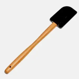 Colher em bambu e silicone 30cm personalizada