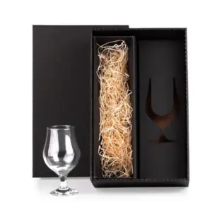 Copo de vidro para cerveja 400ml com espaço para garrafa personalizado