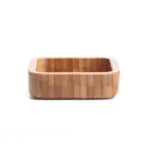 Cumbuca em bambu quadrada 100ml personalizada
