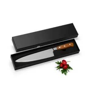 Faca premium em madeira e inox personalizada