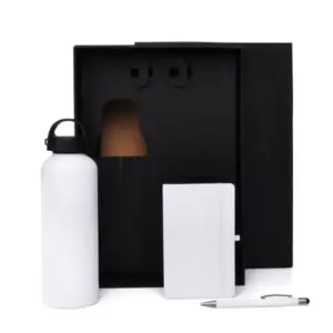 Kit boas-vindas branco 3 peças personalizado