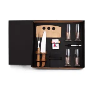 Kit churrasco cerveja e truco com baralho 10 peças personalizado