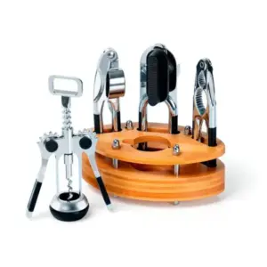 Kit utensílios com base em bambu 5 peças personalizado