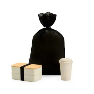 Kit marmita e copo em fibra de bambu 2 peças personalizado