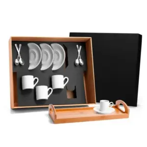 Kit para cafézinho 13 peças personalizado
