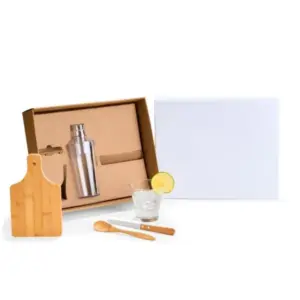 Kit para caipirinha com coqueteleira 5 peças personalizado
