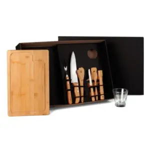 Kit para churrasco e caipirinha 9 peças personalizado