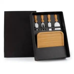 Kit para petisco e queijo 5 peças personalizado