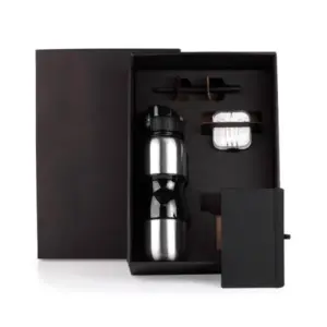 Kit squeeze fone caderno e caneta personalizado