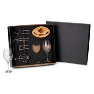 Kit vinho e utensílios de cozinha 7 peças personalizado