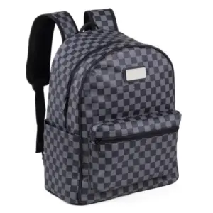Mochila em PVC xadrez personalizada