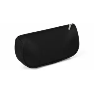 Necessaire em microfibra preta personalizada