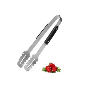 Pegador em madeira e inox preto 33cm personalizado