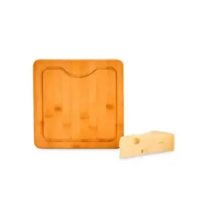 Tábua em bambu quadrada personalizada